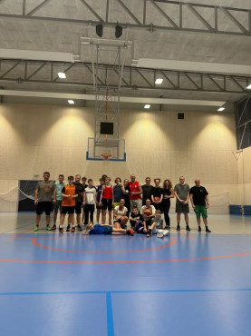 Vánoční trénink U15 kluků s rodiči.